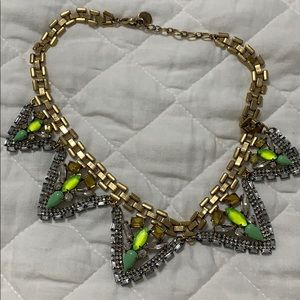 Stella and dot Paloma yellow & gold neon necklace